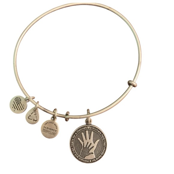 Alex and Ani Hand In Hand Bracelet - Picture 1 of 4